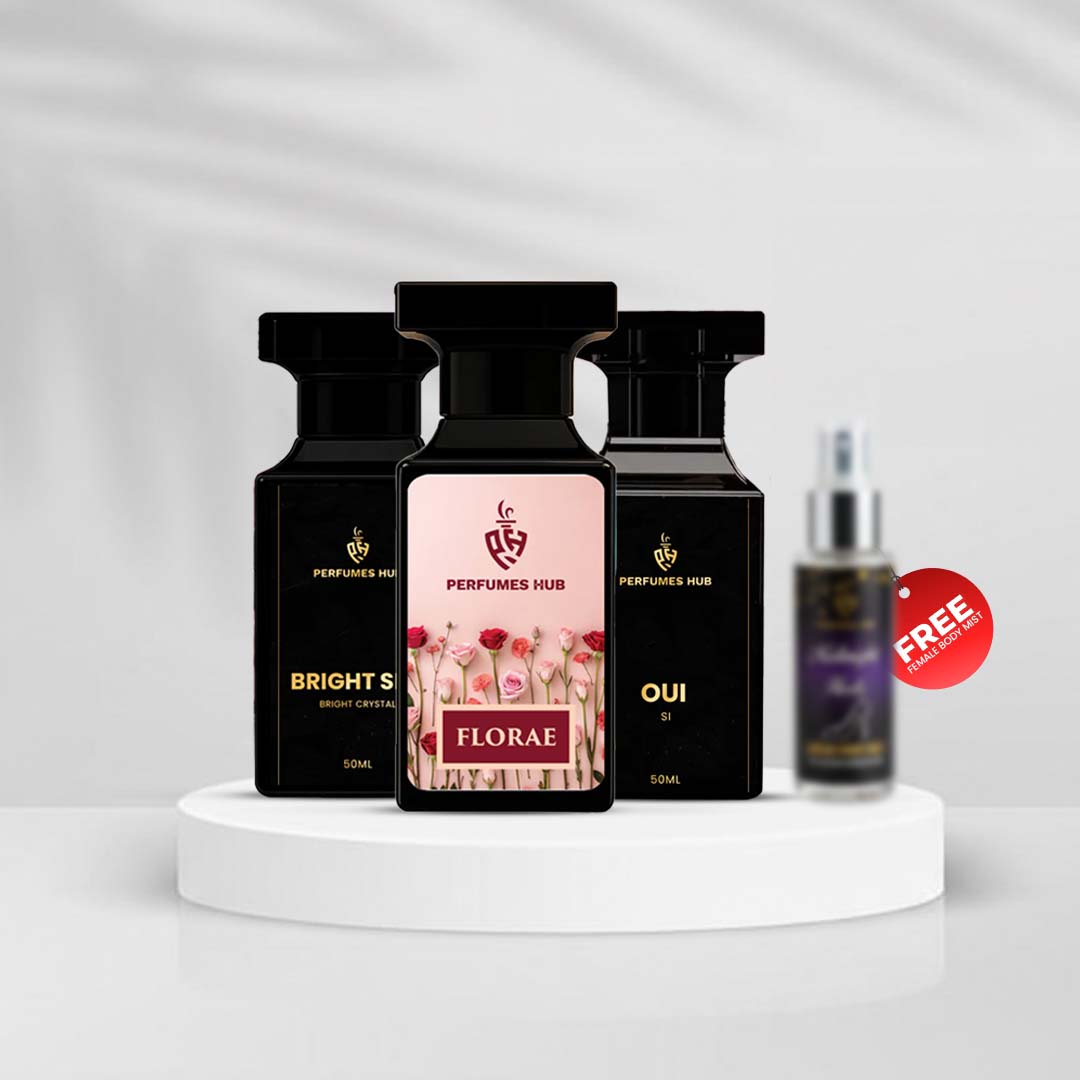 Women Fragrances Bundle –  SI |  Florae | Bright Sky | 3 x 50ml | Special Offer